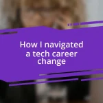 How I navigated a tech career change